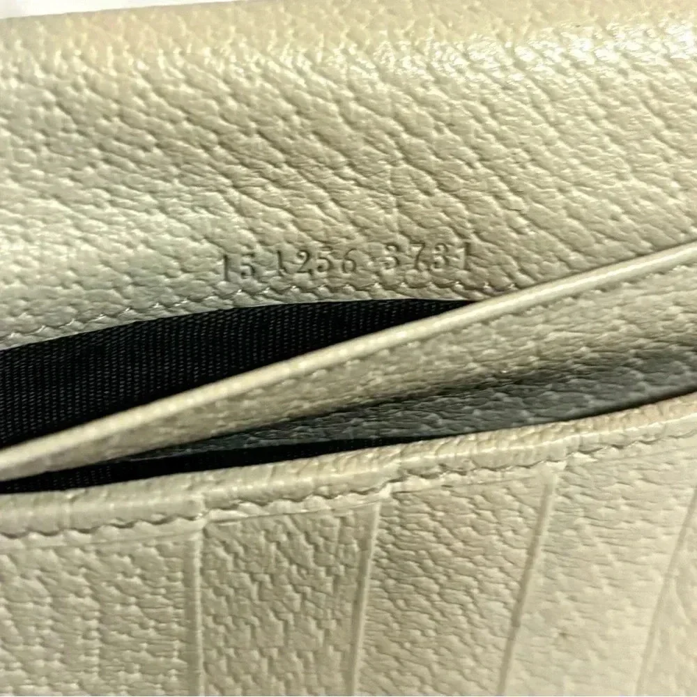 Gucci GG brown white Canvas leather wallet - Picture 11 of 11